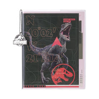 Carnet avc badge métal 80 pages Jurassic World
