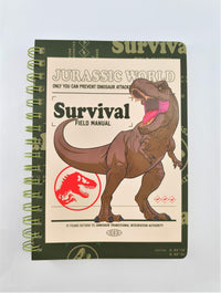 Carnet avec autocollants 100 pages Jurassic World