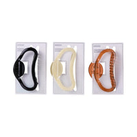 Gde pince à cheveux forme haricot beige noire ou marron Basic Series