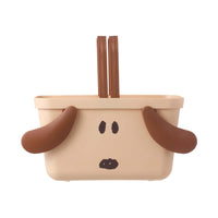 Panier plastique rangement beige Snoopy Beach Fun Collection
