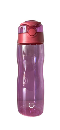 Bouteille plastique portable avec poignée 750 ml rose Bounce Series