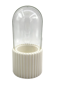 Porte-pinceaux de maquillage à motif blanc Column Pattern Series