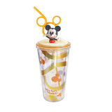 Bouteille avec paille dorée 480ml Disney Mickey Mouse Fun Life Collection
