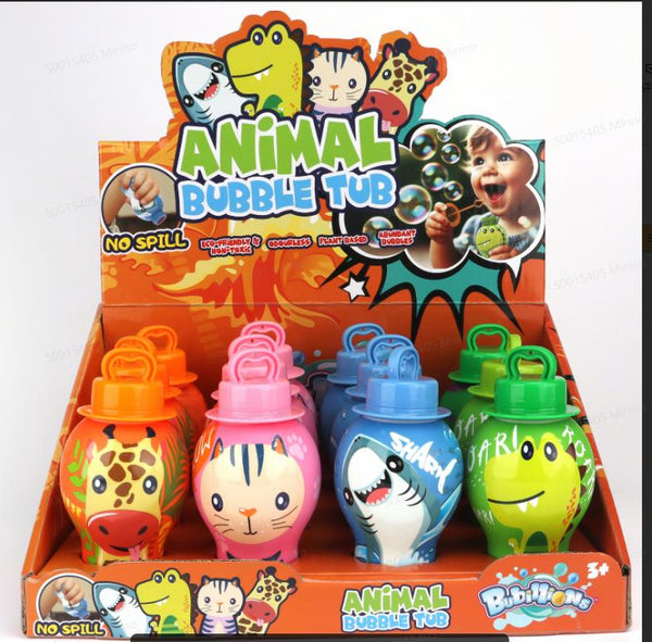 Bouteille à bulles 4 modèles assortis Animaux Bubble Series