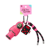 Pendentif anti stress noir et rose Squid Game Collection