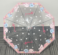 Parapluie transparent à long manche Stitch Disney Sakura Collection