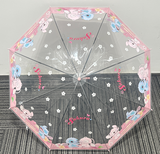 Parapluie transparent à long manche Stitch Disney Sakura Collection