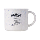 Tasse en céramique émaillée 320ml bleue Snoopy Beach Fun Collection