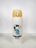 Bouteille isotherme Flip top 450ml jaune Snoopy Beach Fun Collection
