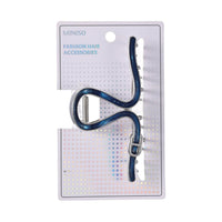 Pince à griffes nœud métal bleu Korean Style Series