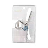 Pince à griffes  métal avec étoile bleue Korean Series