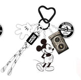Pendentif lumineux LED appareil photo noir Disney Silver Retro Mickey Series