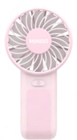 Ventilateur portable rose 1200mAh Macaron Series