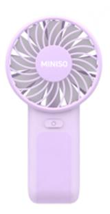 Ventilateur portable violet 1200mAh Macaron Series