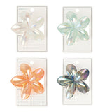 Pince à cheveux fleurs irrisées 4 couleurs Floral Series