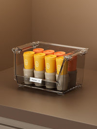 Boîte de rangement transparente empilable S gris transparent Stackable Series