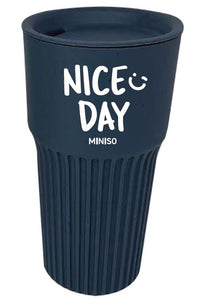 Tasse à café plastique Nice day 550 ml bleue Graffiti Series