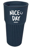 Tasse à café plastique Nice day 550 ml bleue Graffiti Series