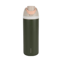 Bouteille isotherme verte bouchon à paille rabattable 720ml acier inoxydable Dopamine Series