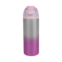 Bouteille isotherme violet rose bouchon à paille rabattable 720ml acier inoxydable Dopamine Series