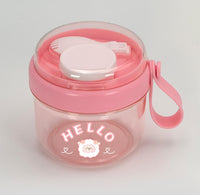 Saladier avec anse 650 ml rose Cartoon Series