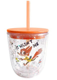 Bouteille plastique pailletée double paroi  Nick 435 ml Disney Zootopia 2 Collection