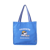 Sac cabas à bandoulière bleu Snoopy Beach Fun Collection