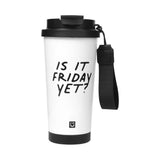 Mug à café double paroi avec sangle 500 ml Black & White Collection