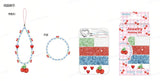 Kit de fabrication bracelets en perles DIY Cerise Fruits Series