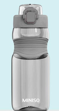 Bouteille Tritan avec couvercle à ressort et poignée 750 ml grise Outdoor Series