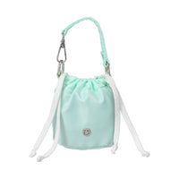Mini porte-monnaie en paille vert menthe Mini Series
