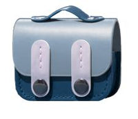 Étui en cuir pour écouteurs bleu marine Basic Series