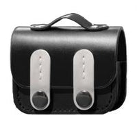 Étui en cuir pour écouteurs noir Basic Series