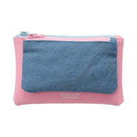 Pochette denim motif cœur coloré Colorful Heart Series