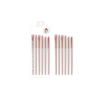 Pinceaux de maquillage pour les yeux et les sourcils x6 Pink Series