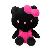 Peluche noir & rose 25 cm en position assise Hello Kitty Changing Color Series