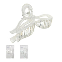 Pince à cheveux nœud blc irisé Basic Series