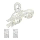Pince à cheveux nœud blc irisé Basic Series