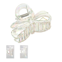 Pince à cheveux nœud transparent Basic Series