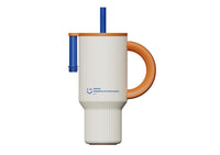 Bouteille acier double paroi avec paille blche 920 ml Double Series
