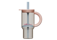 Bouteille avec paille rose 1000 ml Tritan Series