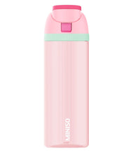 Bouteille Tritan avec paille et poignée 850 ml rose Sports Series