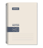 Carnet spirales A4 88 pages bordure beige Simple Color Collection