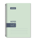Carnet spirales A4 88 pages bordure vert menthe Simple Color Collection