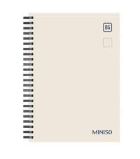 Cahier à spirales B5 88 feuilles beige Simple Color Collection