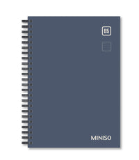 Cahier à spirales B5 88 feuilles bleu marine Simple Color Collection