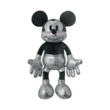 Peluche rétro en cuir argenté 40cm Disney Mickey Collection