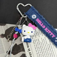 Pendentif Hello Kitty assise bleu denim Hello Kitty Classi Series