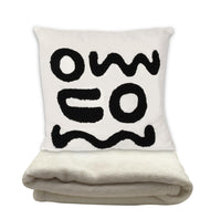 Coussin couverture blanc Black & White Collection