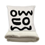 Coussin couverture blanc Black & White Collection